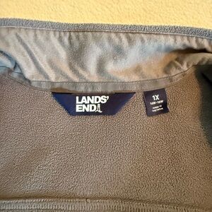 Lands' End Gray Fleece Vest